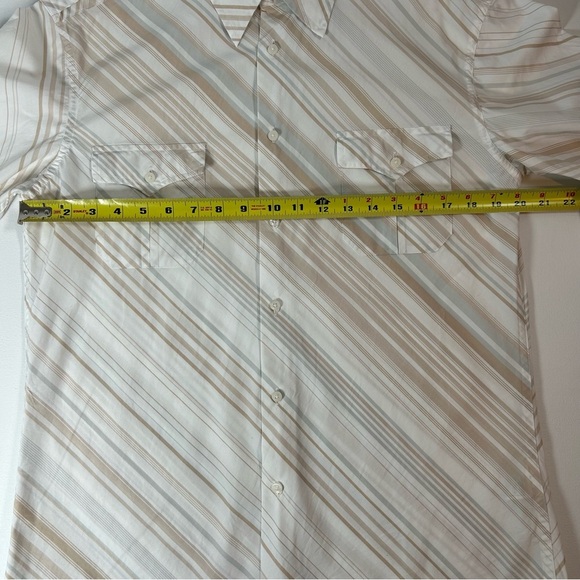 Men’s Ben Sherman Vintage Y2K Tan Striped Button Down Shirt - Medium - Picture 9 of 15